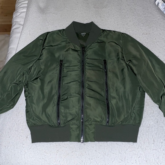 RARE: S OLIVE GREEN ALO BOMBER JACKET - Picture 1 of 4